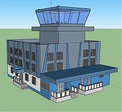 工厂办公楼建筑SU模型