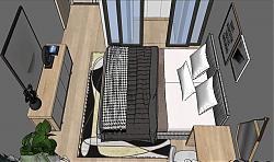 简约欧式公寓住宅su模型库素材 模型图6