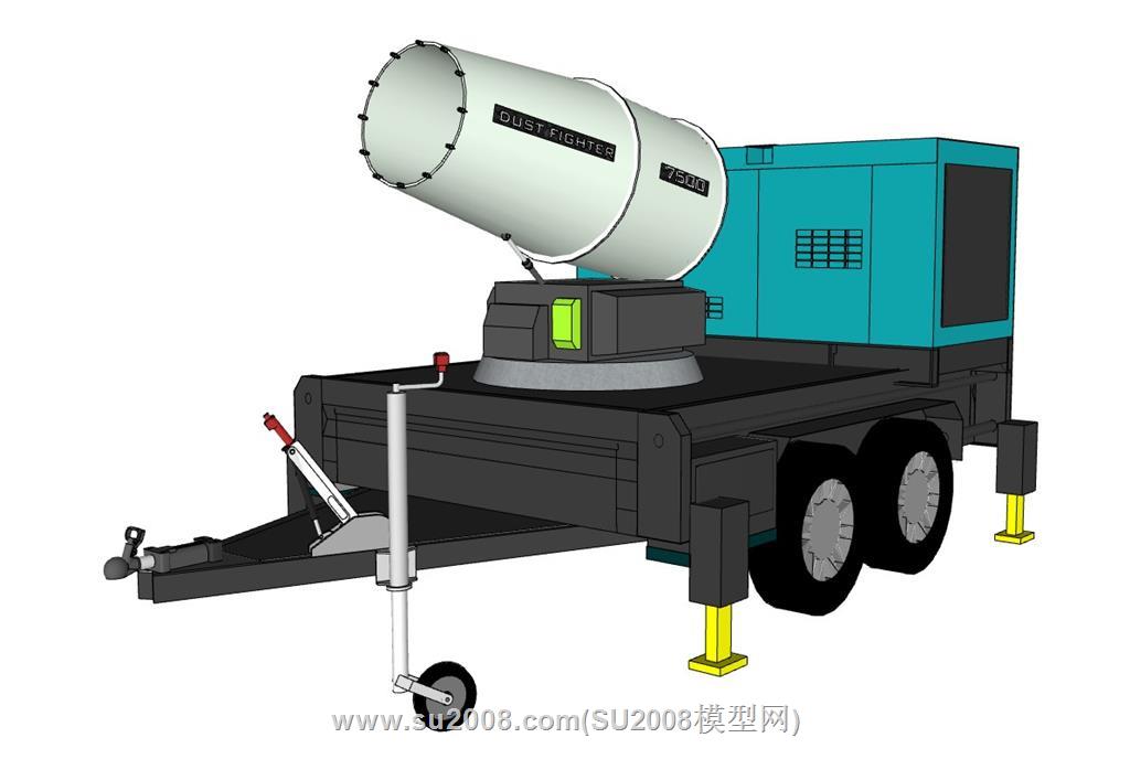 移动式雾炮机su模型 1