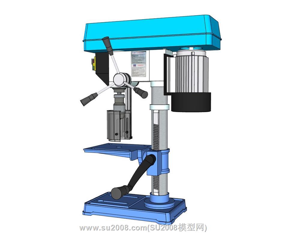 机械钻床su模型 1