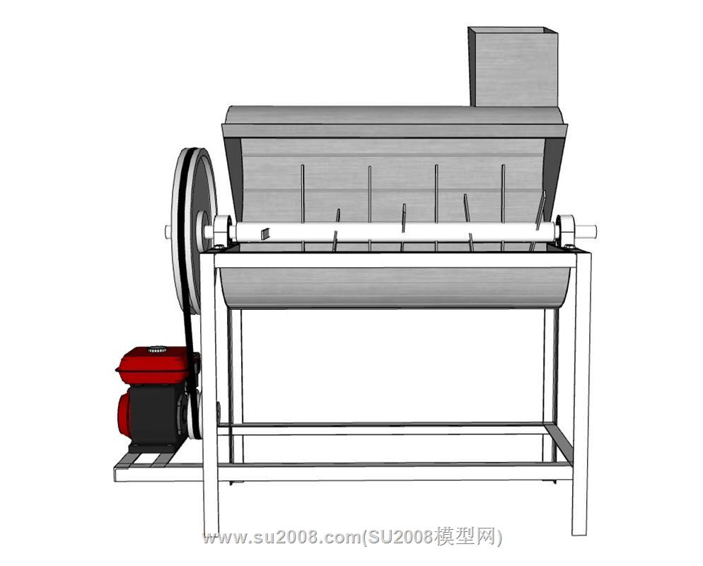 玉米脱粒机草图模型-高效实用免费下载 1