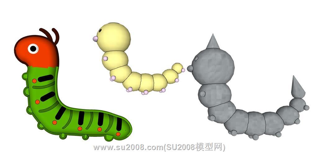 发现桑蚕毛毛虫蚕宝宝之妙，免费SketchUp模型等你来 1