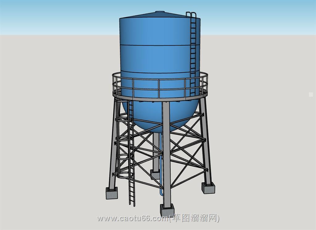 水塔筒仓su模型 1