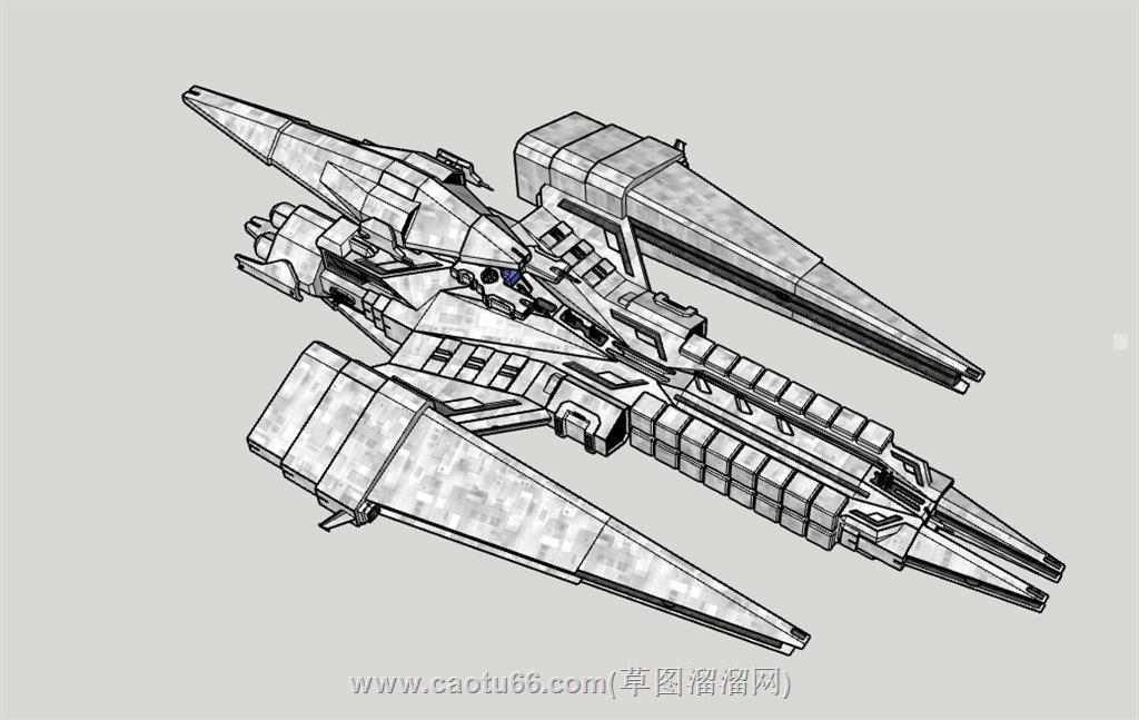 星际飞船星舰su模型 1
