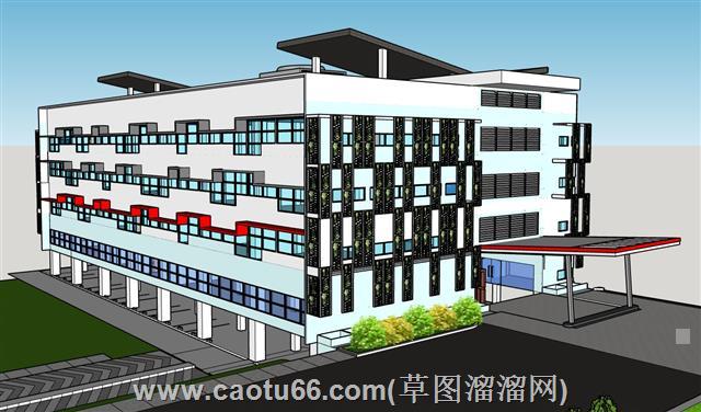 苏雅大学建筑su模型 1