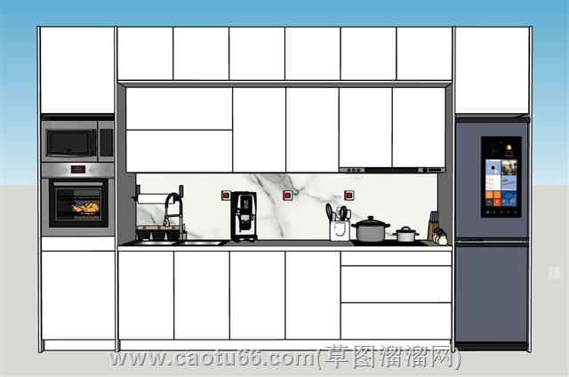 嵌入式冰箱蒸烤一体橱柜 1