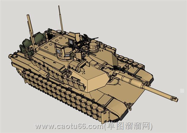 M1A2主战坦克su模型 1