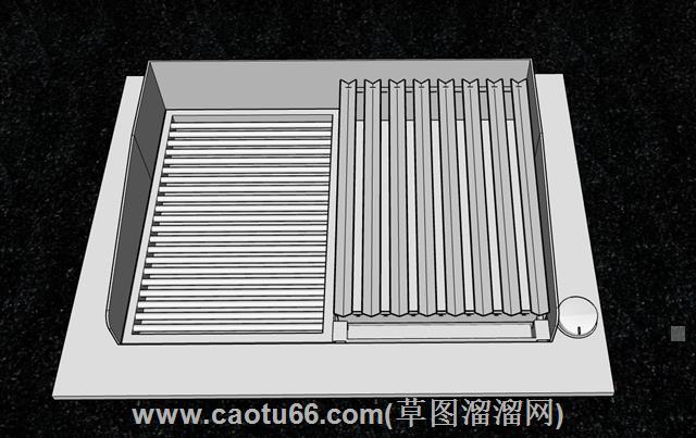 铝制烤炉su模型 1