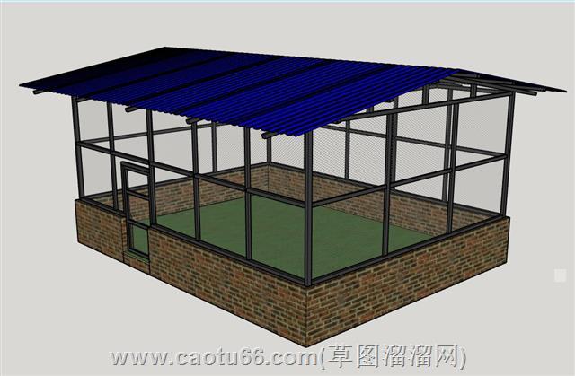 动物鸟笼子鸽子笼su模型