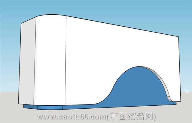 前台柜收银台su模型 1