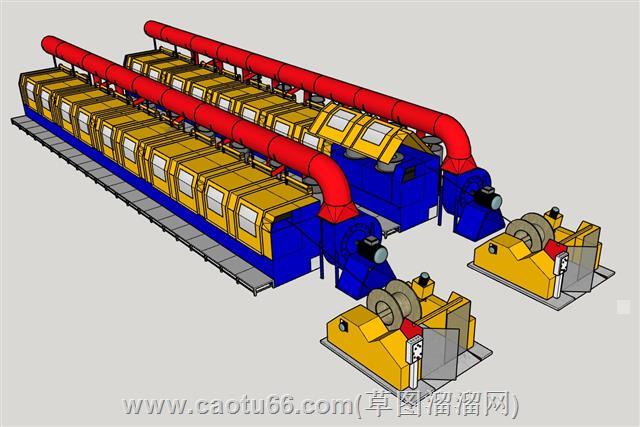 轧机机械设备su模型 1