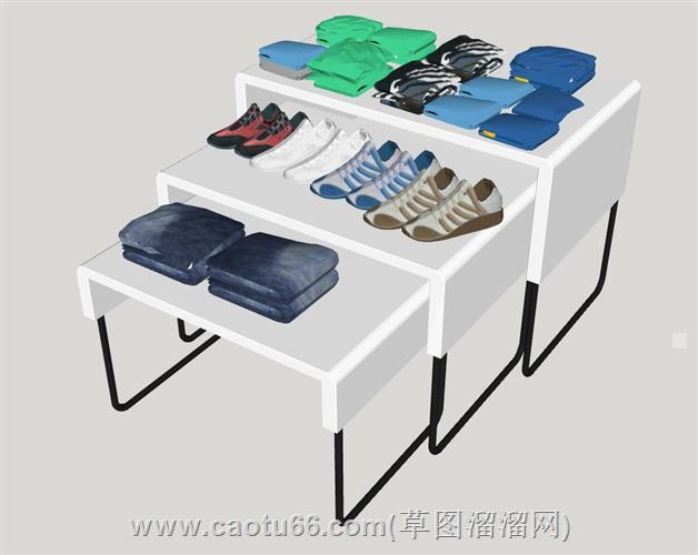 服装店的促销柜su模型 1