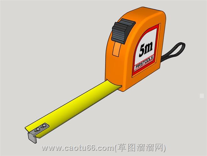 卷尺测量工具su模型 1