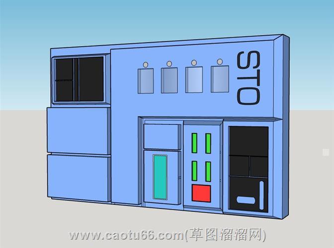 工业手持电脑su模型