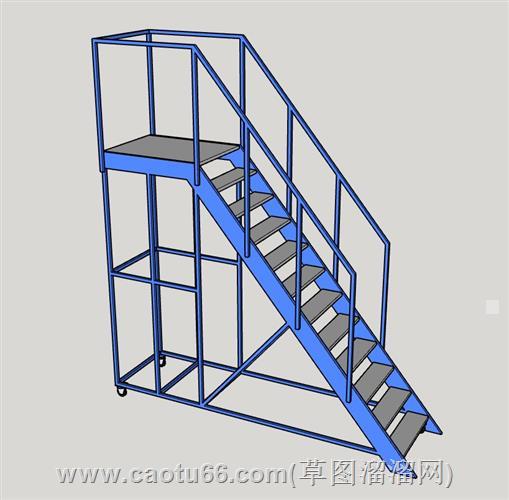 登高梯楼梯su模型 1