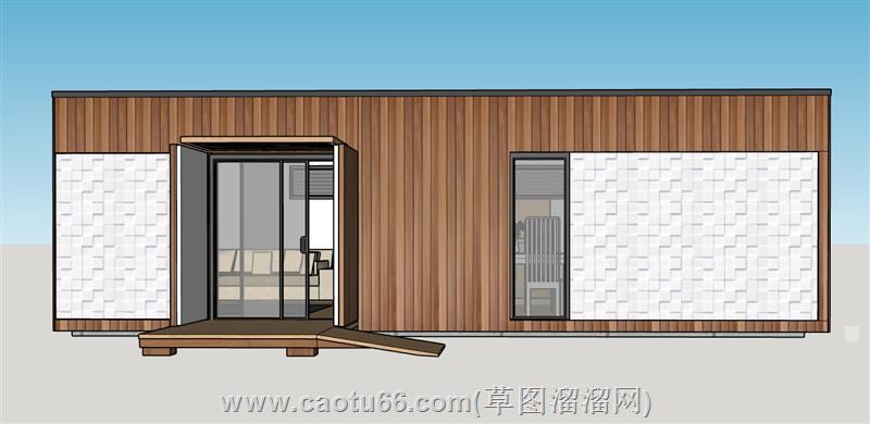 集装箱住宅su模型 1