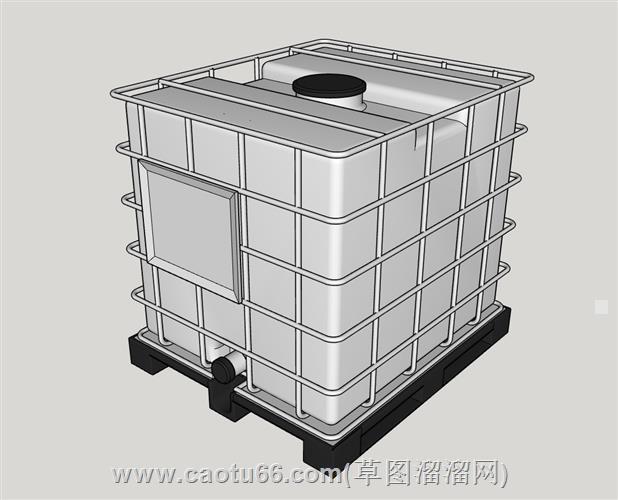 吨桶塑料化工桶蓄水桶su模型 1