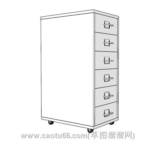 办公斗柜模型