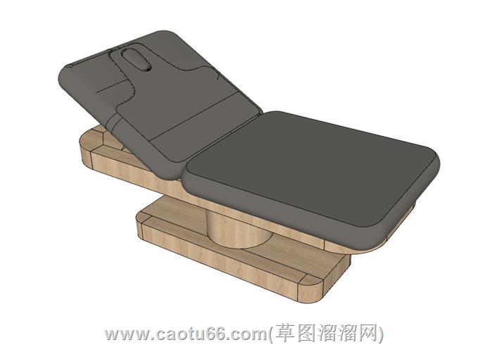 木制按摩床模型