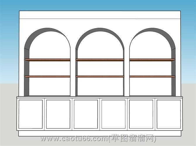 拱形柜子模型