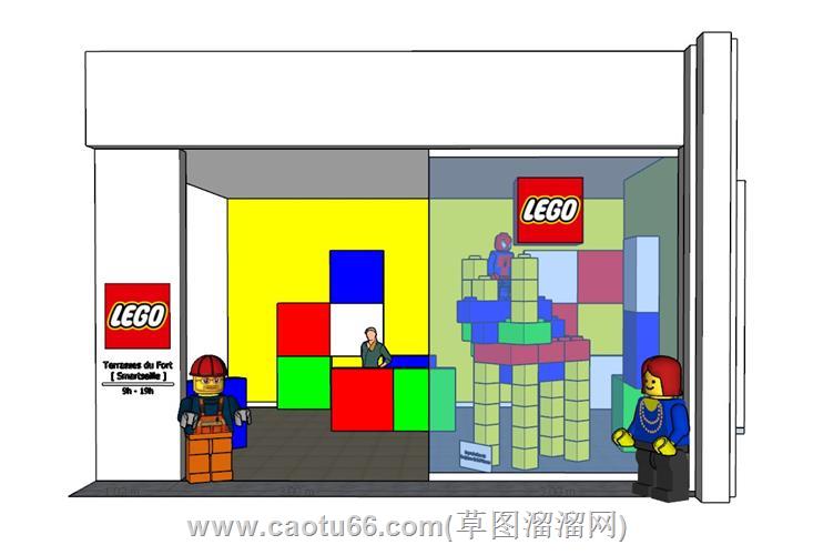 lego乐高积木店模型