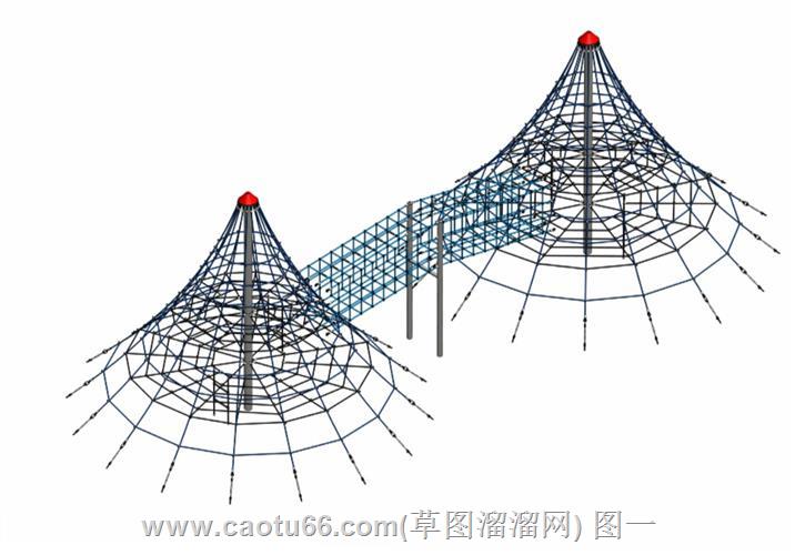 儿童攀爬网游乐设施模型