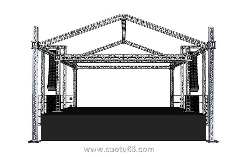 桁架舞台模型