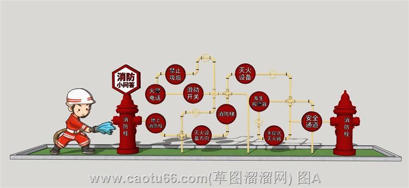 消防主题美陈模型