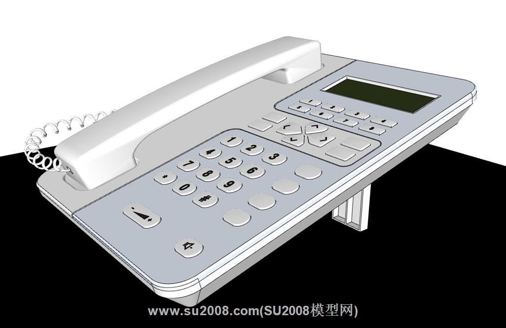 座机电话的su模型 2
