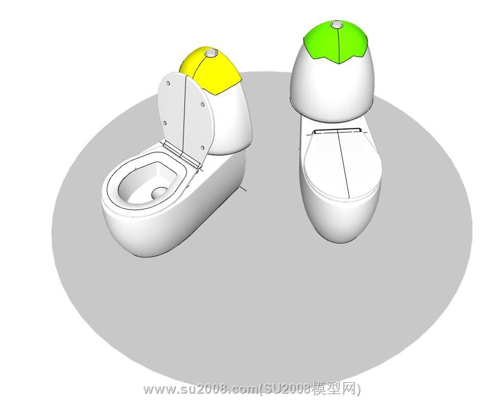 儿童马桶的su模型 2