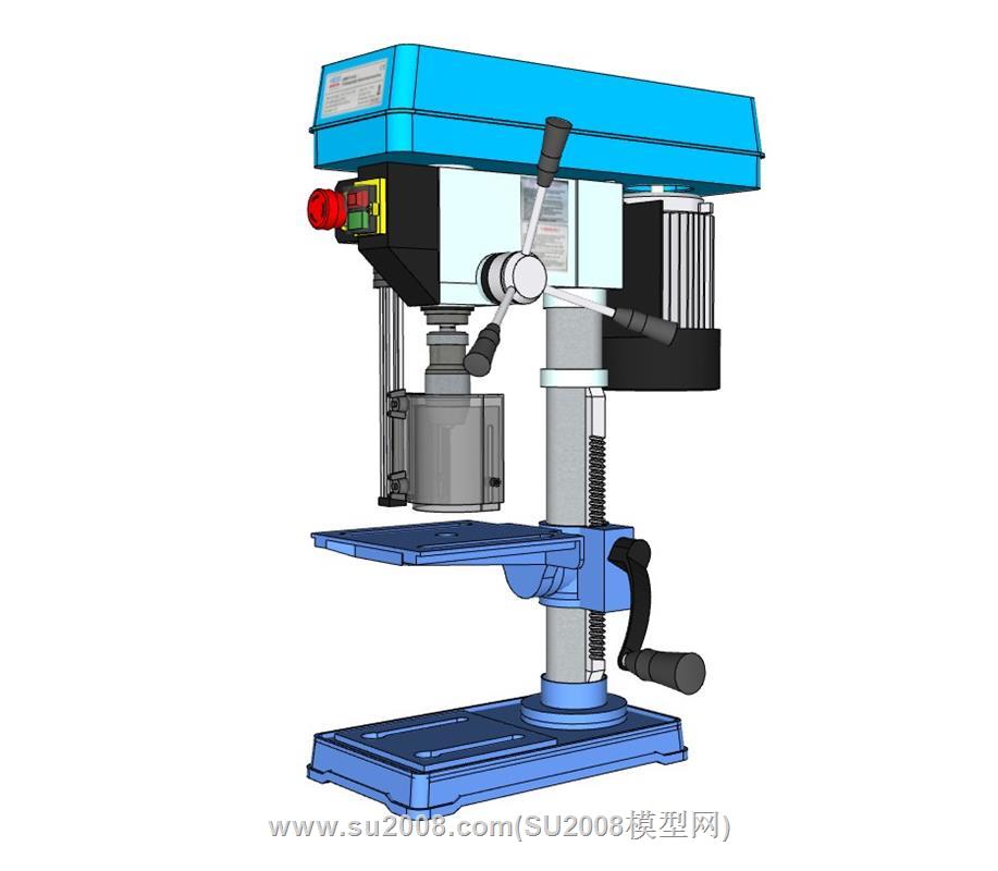 机械钻床su模型 2