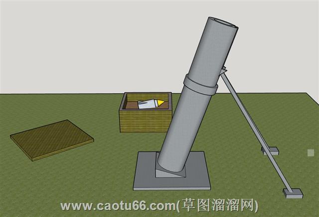 迫击炮武器SU模型 2