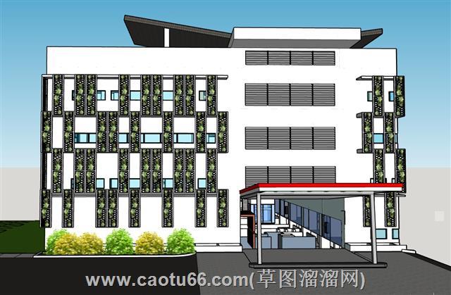 苏雅大学建筑su模型 2