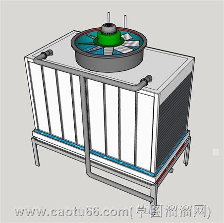 横流方型冷却塔SU模型 2