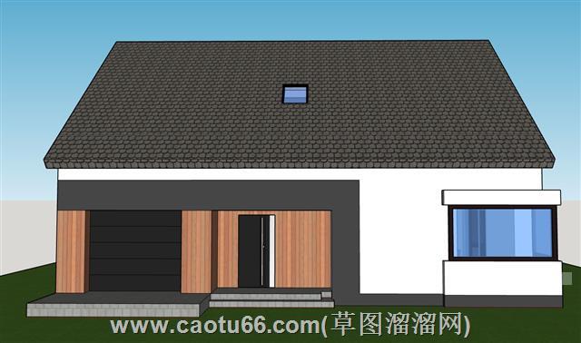 人字顶住宅房屋su模型 2