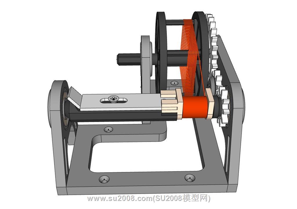 SU模型之绞线机机械，打造工业设计新高度 3