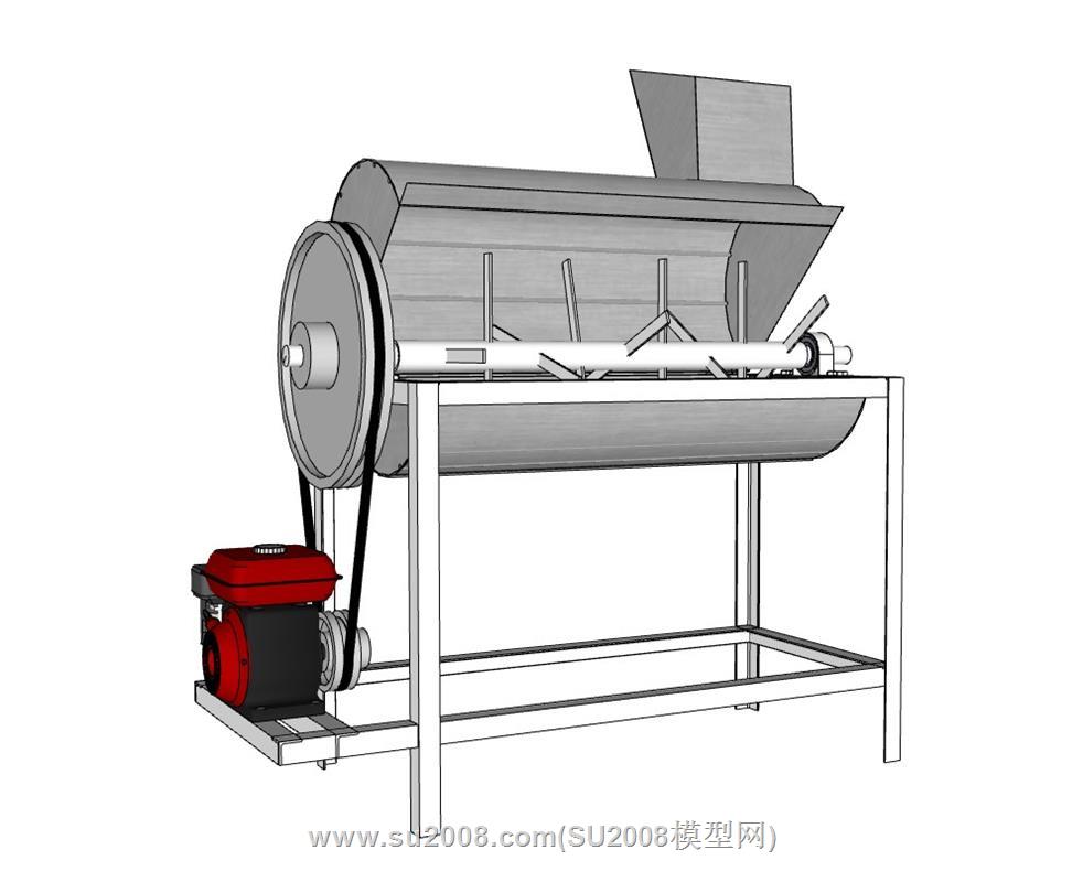 玉米脱粒机草图模型-高效实用免费下载 3