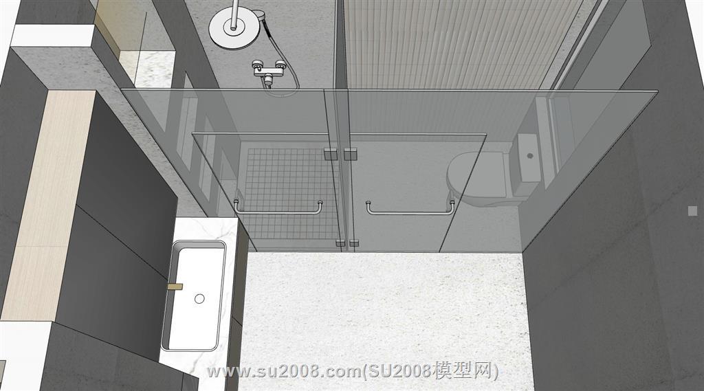 实用现代家装独特户型样板间SU模型，轻松规划家居空间 4