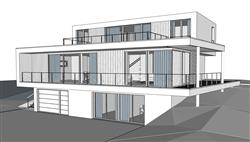 山地两层别墅住宅建筑su模型 免费sketchup模型下载