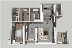 全屋  家装  鸟瞰  户型