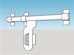 门闩门栓su模型 免费sketchup模型下载