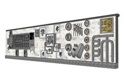 中式  文化  浮雕  景墙