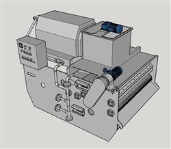 压滤机机械su模型 免费sketchup模型下载