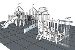 儿童游乐设施的su模型