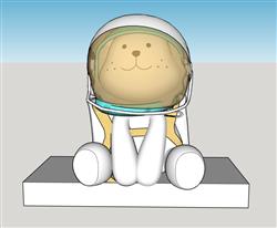 太空狗 宇航狗 摆件