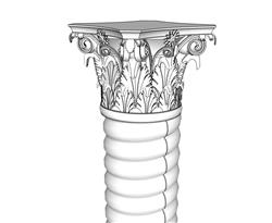 螺旋柱  罗马柱