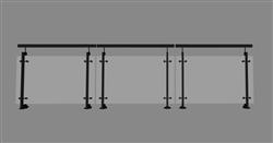 玻璃扶手栏杆su模型 免费sketchup模型下载