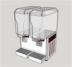 饮料机果汁机su模型