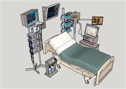 医院的病床模型