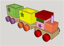 玩具小火车模型 免费sketchup模型下载